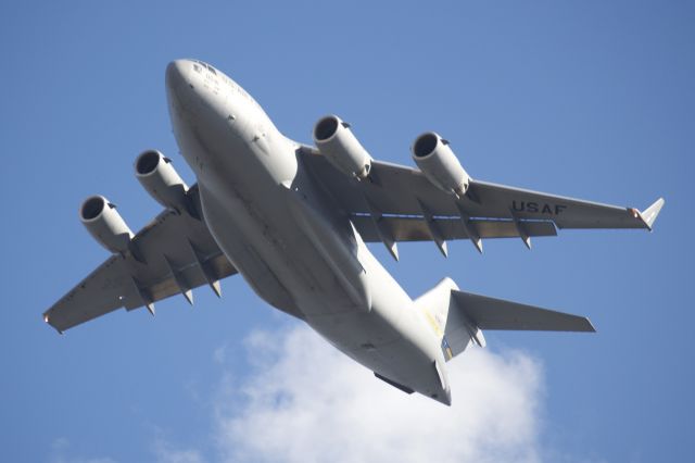 Boeing Globemaster III (N70041) - C-17 Fly Over for Citadel - VMI football game in Johnson Hagood Stadium on 7 Nov 15 with all Citadel aircrew.