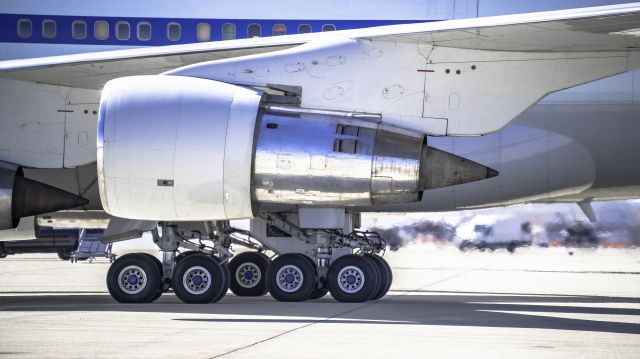 BOEING 747SP (N747A) - I took a few photos like this as this was probably one of the last times you'd see her spooling up. There is beauty in everything if you know where to look. 747SP powerplant photo Edwards Oct 2022.