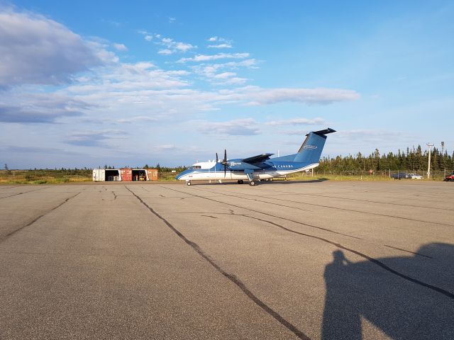 — — - NavCan flight inspection Dash 8. Certifying the instrument approaches.