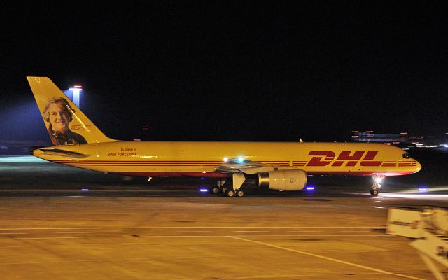 Boeing 757-200 (G-DHKK) - dhl (hair force one tail) b757-28a(pcf) g-dhkk arriving in shannon this morning from east midlands 4/12/18.