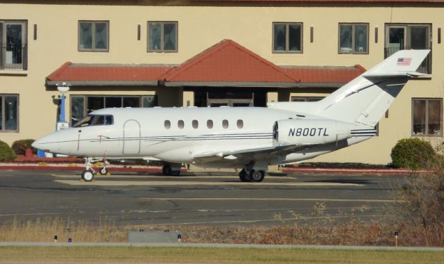 Hawker 800 (N800TL) - Shown here catching some Tarmac time is a Raytheon Hawker 800XP in the Autumn of 2017.