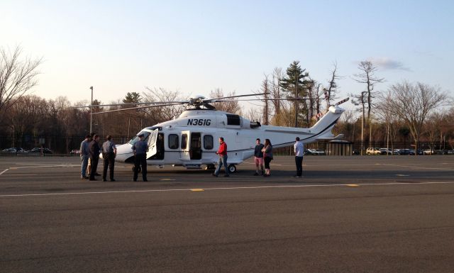 SABCA A-109 (N361G) - PVTA parking lot at UMass Amherst.