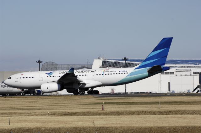 Airbus A330-200 (PK-GPJ) - Departure at Narita Intl Airport Rwy34L on 2012/12/11