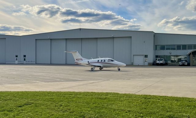 Eclipse 500 (N277G) - N277G, a 2007 Eclipse Aerospace EA500, resting on the ramp prior to starting up. 11/3/21. 