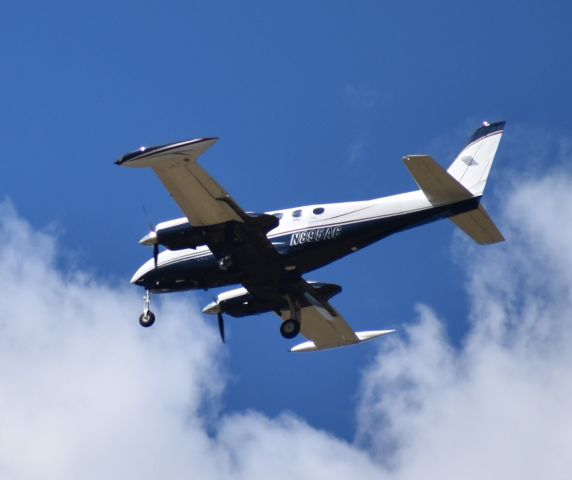 Cessna 340 (N895AC) - On Sunday, 7-26-20, it was very hot, but I went out to feed my wildlife, they have their own schedule. At 1635 I finished and was on my way to cool off when N895AC roared across the front of my ranch, scaring my wildlife, fast and low. I stayed out, and he flew over two more times, at 1650 (this photo) and again at 1709. He flew out of ERV, flew around the area and me, then landed at ERV. N895AC chronically harasses my property south of ERV. This is the third photo I have posted on FA but I have many other nuisance incidents documented. In addition to photos I also take videos. 