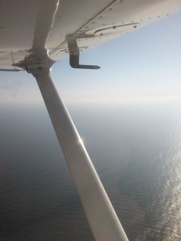 Cessna Skyhawk (N9616L) - Flying over the south shore of Long Island.