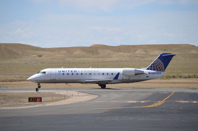 Canadair Regional Jet CRJ-200 (N932EV) - New United Express regional jet service to Moab.