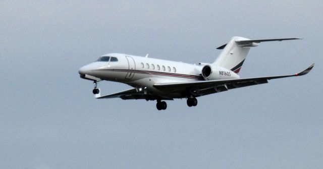 Cessna Citation Longitude (N816QS) - On short final is this 2021 Cessna Citation Longitude in the Winter of 2022.