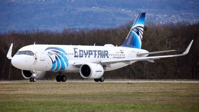 Airbus A320neo (SU-GFO) - 12/03/2021.br /Fernay-Voltaire. France.Sticker Hand ball EGYPT 2021