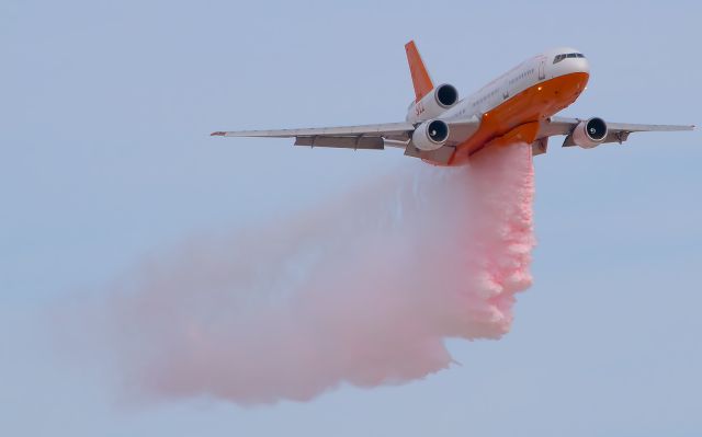 McDonnell Douglas DC-10 (N17085) - Aviation Nation 2016/Water Drop Demonstrationbr /br /During the Air Tankers second pass, the actual water drop occurred