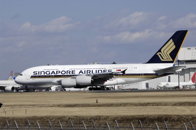 Airbus A380-800 (9V-SKL) - Departure at Narita Intl Airport Rwy34L on 2013/02/21