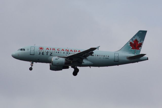 Airbus A319 (C-GBIK) - Air Canada Jetz A319 arriving to Logan from Toronto on 3/28/22 possibly bringing the Maple Leafs to town to play the Bruins the following day.