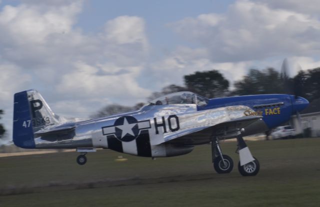 North American P-51 Mustang (N151TP) - P-51 Sweetie Face at the Leeward Air Ranch Warbird Round Up on 27 January 2024.