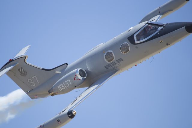 Learjet 24 (N3117) - Clay Lacy in tight on the show line at the 2015 Planes of Fame Airshow in Chino, CA.