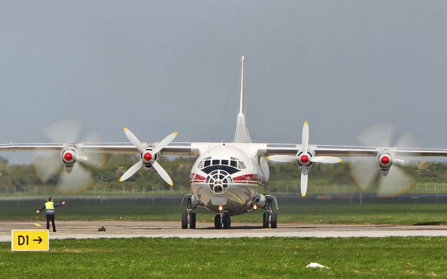 Antonov An-12 (UR-CAK) - ukraine air alliance an-12bp ur-cak arriving in shannon from toronto 27/4/19.