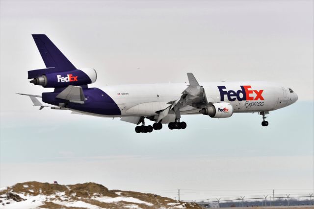 Boeing MD-11 (N601FE) - 5-R on 02-11-21. MD-11 Ship #1 on short final.