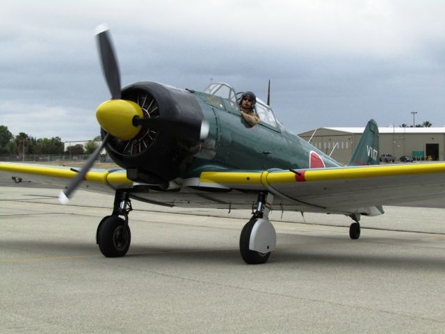 North American T-6 Texan (N7754) - Taxiing at Fullerton