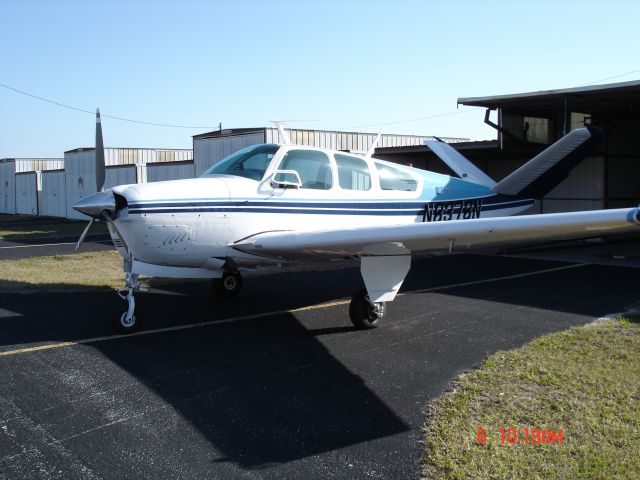 Beechcraft 35 Bonanza (N8378N) - Brought my new Beech home to bartow.