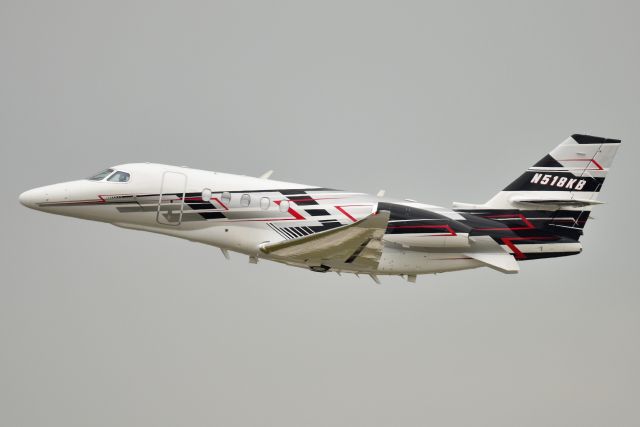 Cessna Citation Sovereign (N518KB) - Kyle Busch aircraft. 08-15-21. Depart Runway 14.