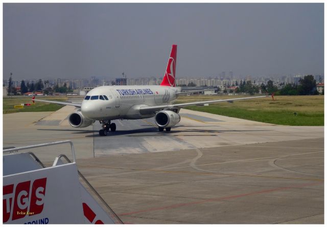 Airbus A319 (TC-JLV) - Adana-Sakirpasa Airport (22.04.2014)br /Turkish TC-JLV, A319 Sapanca is just arrived from Istanbul.