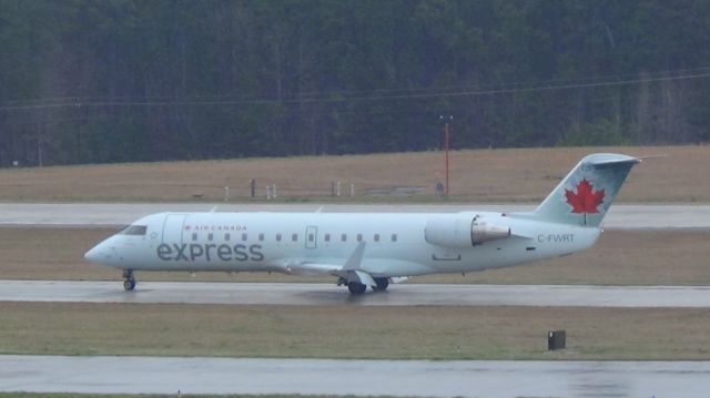 Canadair Regional Jet CRJ-100 (C-FWRT) - Air Canada 7317 arriving from Toronto at 3:12 P. M.     Taken March 19, 2015.