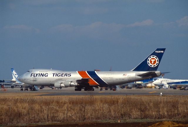 Boeing 747-200 (N806FT) - Departure at Narita Intl Airport Rwy34 on 1989/03/19