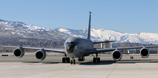 Boeing C-135FR Stratotanker (58-0109) - 58-0109 (a/c nicknamed "The Phantom 109" -- nose art under cockpit window)br /KC-135R // Tail Flash: "Sioux City"br /185th ARW (Air Refueling Wing), Iowa ANGbr /Home Base:  Sioux City ANG Base, Sioux Gateway Airport / Col Bud Day Fieldbr /To learn how this aircraft earned its nickname, copy & paste the below link ....br /https://www.185arw.ang.af.mil/News/Article-Display/Article/2826968/phantom-109-a-kc-135-ghost-story/