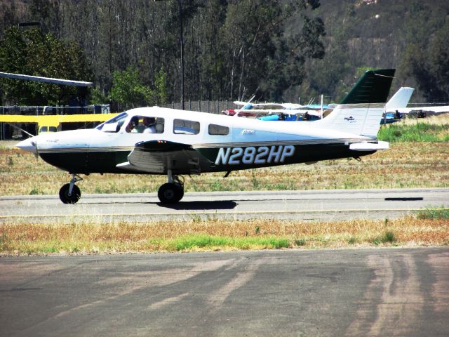 Piper Cherokee (N282HP) - Taxiing at Ramona