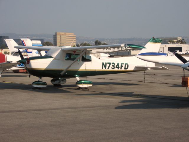 Cessna Skyhawk (N734FD) - Parked at Santa Ana