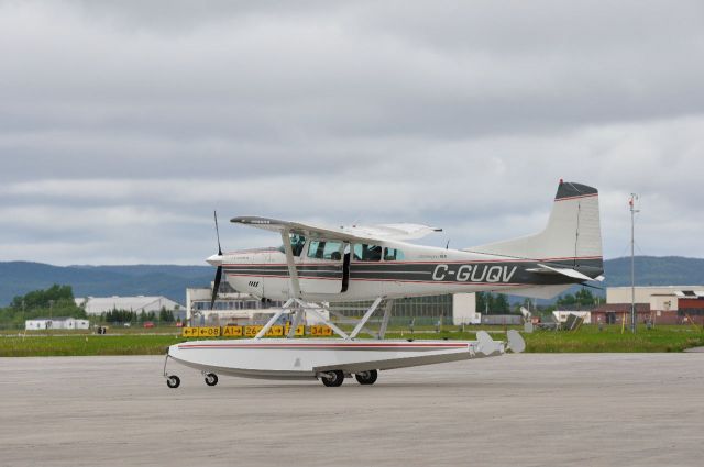 Cessna Skywagon (C-GUQV) - Parked at Woodwards Aviation ramp.