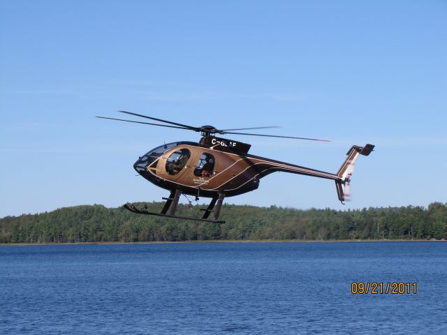 C-GLAF — - Approaching the landing    pad at McGowan Lake Nova Scotia