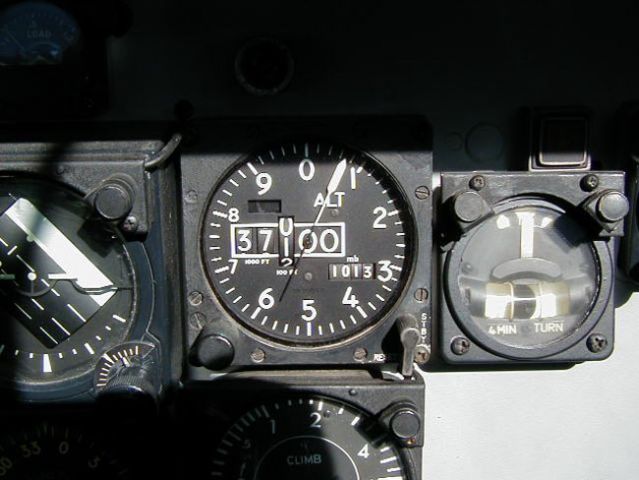 Fokker 100 (N26AZ) - FL370 prior to going Mach 1 over Mexico in the N26AZ
