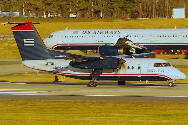 de Havilland Dash 8-100 (N809EX) - Intersection departure from 18C/E10 for this Piedmont Dash 8.