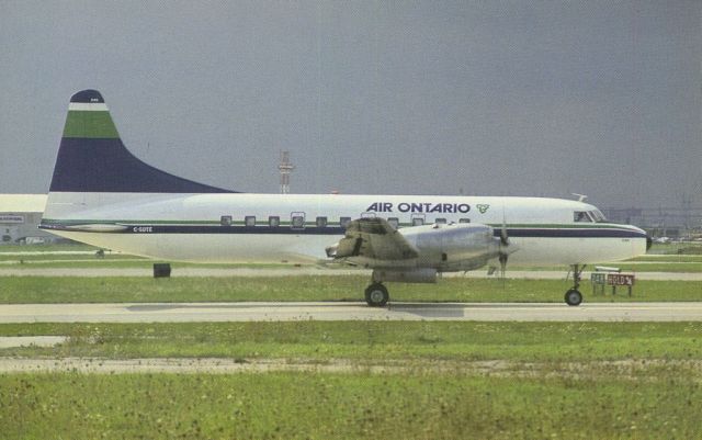 CONVAIR CV-580 (C-GDTE) - scanned from postcard