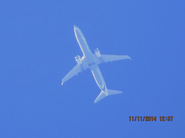 Boeing 737-900 (N440AS) - Alaska Airlines flight 16 from SEA to MCO over Baxter Springs Kansas (78KS) at 35,000 feet.