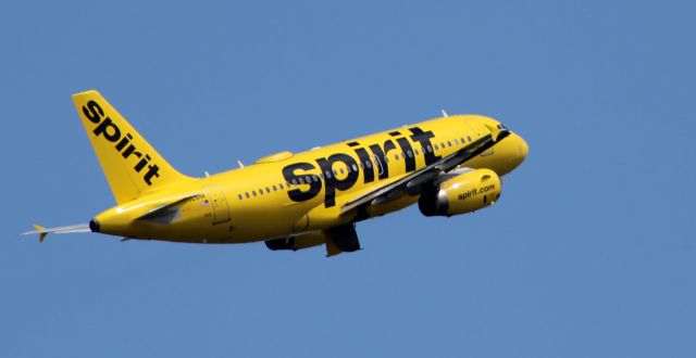 Airbus A319 (N526NK) - Shortly after departure is this 2006 Spirit Airlines Airbus 319-132 in the Summer of 2022.