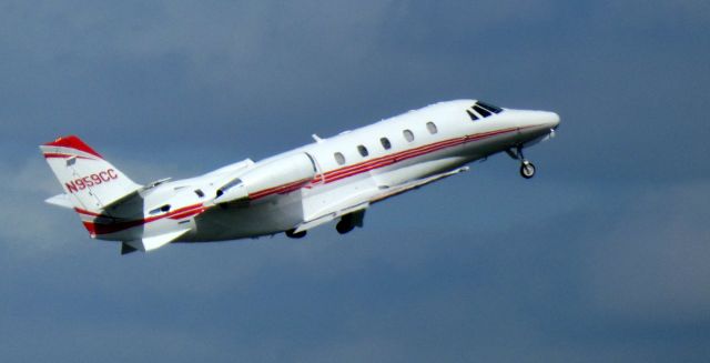 Cessna Citation Excel/XLS (N959CC) - Shortly after departure is this 2008 Cessna Citation Excel 560XLS from the Summer of 2020.