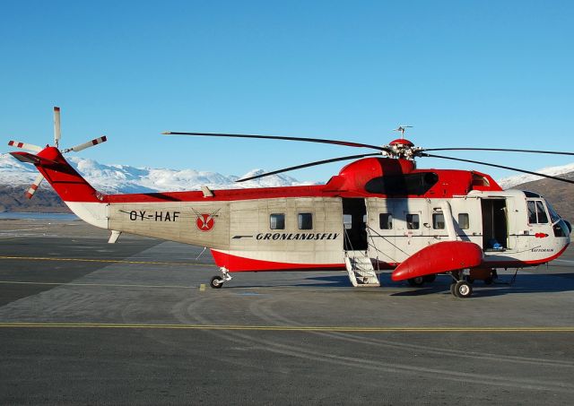 Sikorsky Sea King (OY-HAF) - Waiting for departure to BGGD