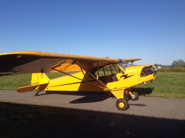 Piper NE Cub (N65MW) - On the taxiway, Woodstock, Airport.