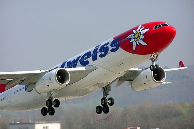 Airbus A330-200 (HB-IQZ) - Airbus A330-243, Edelweiss Air, HB-IQZ, Airport Zurich-Kloten, April 2005