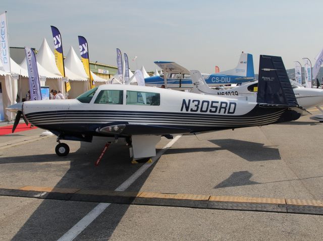 Mooney M-20 Turbo (N305RD) - Cannes Airshow - 12 juin 2014