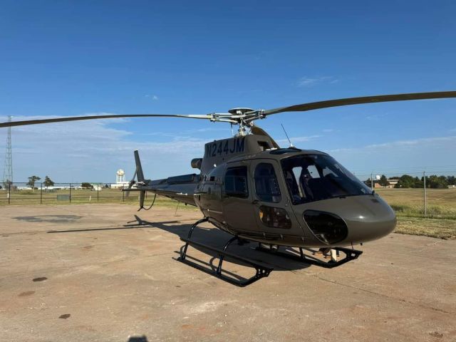 Eurocopter AS-350 AStar (N244JM) - Taken at an Oklahoma Airport. 