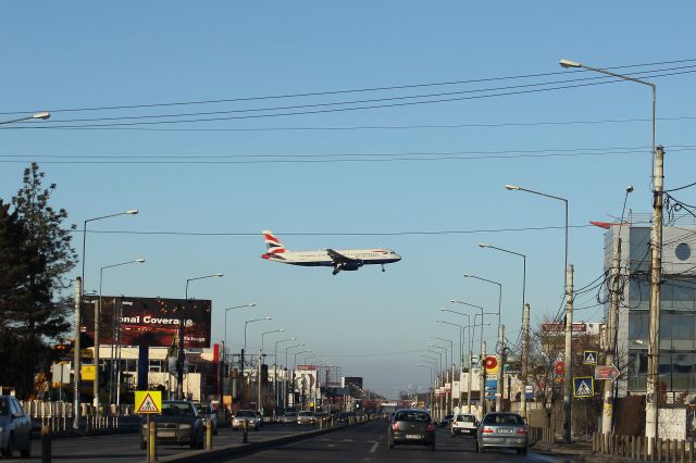 Airbus A320 (G-EUUP) - British Airways A320 G-EUUP above the 1A road before landing to OTP Henry Coanda Airport in Bucharest