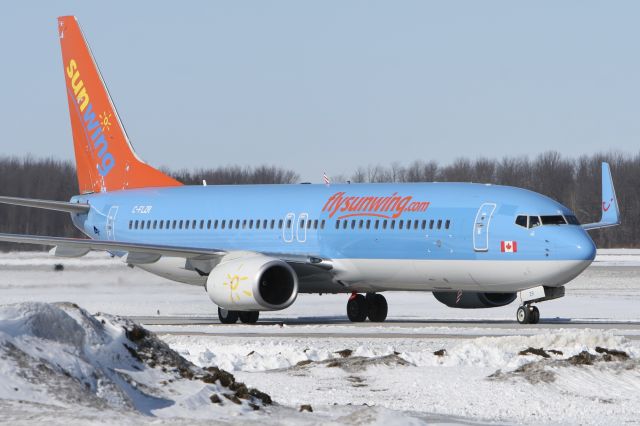 Boeing 737-800 (C-FLZR) - March 7, 2011 - arrived London Airport 