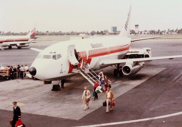 Boeing 737-200 — - At Santa Ana in the early 1980s