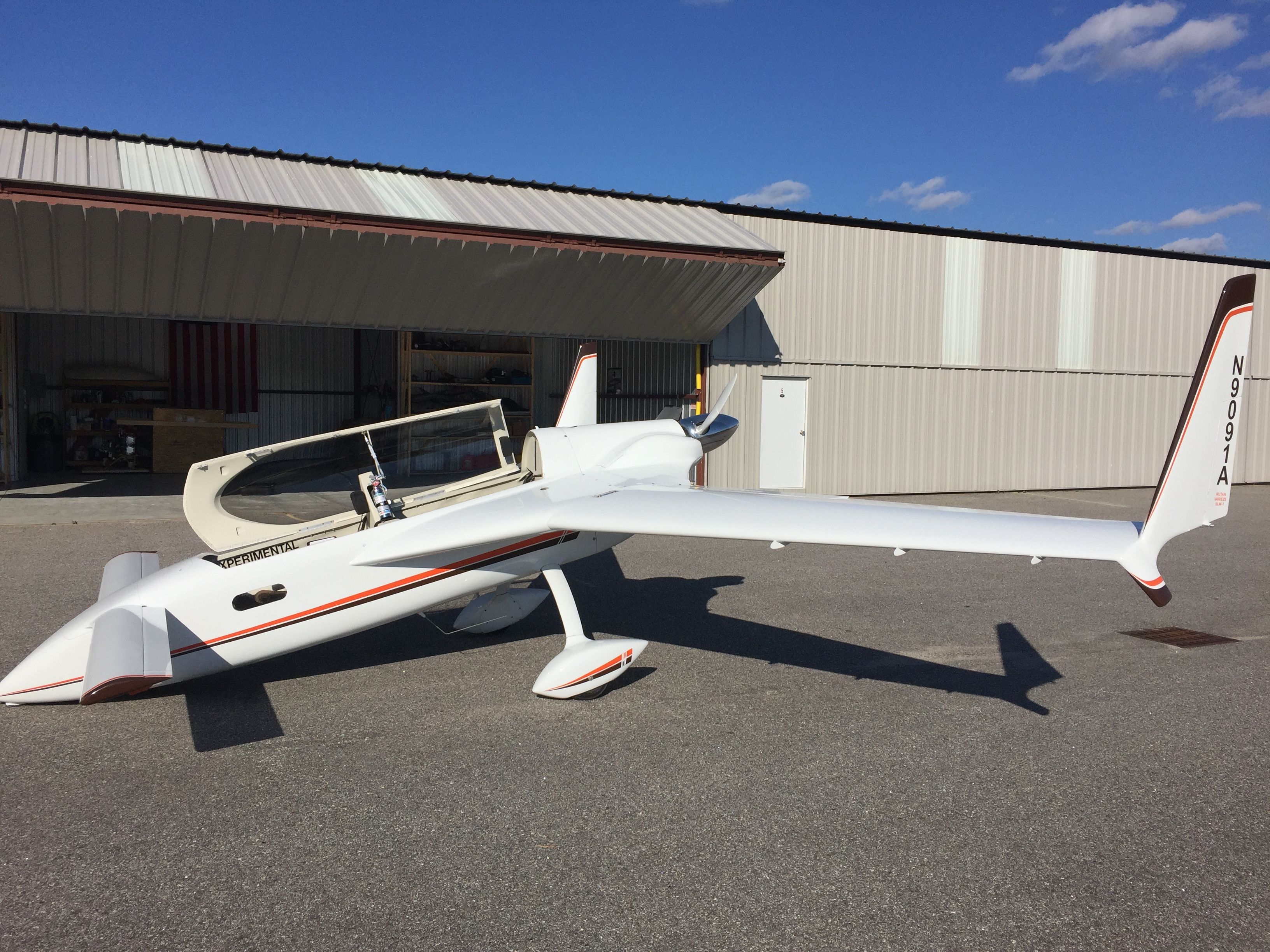 N9091A — - Experimental Rutan VariEze. Built from 1977-1983. Flew from 1983-2001. Restored in 2014. Operated out of Concord, New Hampshire.  