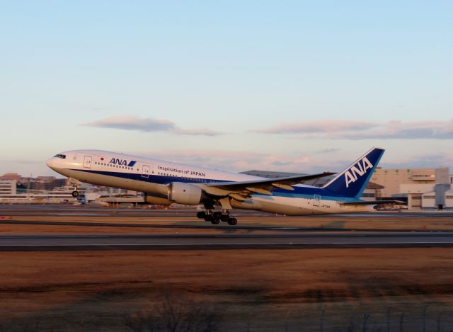 Boeing 777-200 (JA714A) - 2016/2/7 17:08 @Itami SkyPark nearby Osaka International (Itami) Airportbr /NH34 32L↑