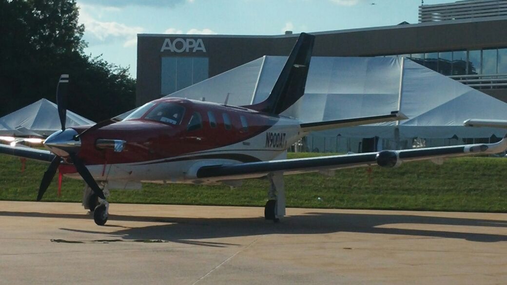 Daher-Socata TBM-900 (N900AT) - Soaking up the sun @ AOPAs Fly-in @ Fredrick Airport.