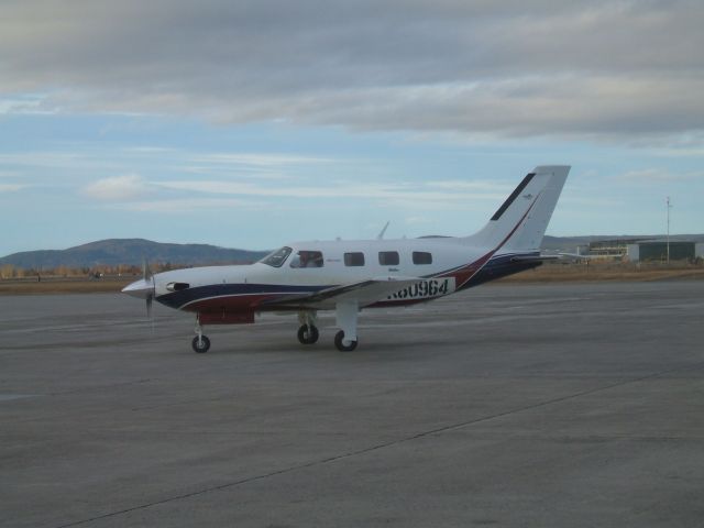 Piper Malibu Mirage (N60964) - Parked at Woodward Aviation F.B.O. Goose Airport NL..Oct31/08