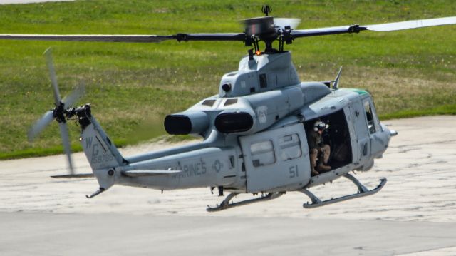 Bell UH-1V Iroquois (16-8786) - REDDOG91, a UH-1Y Venom from HMLA-775 Det. A, lifting off from CMH.
